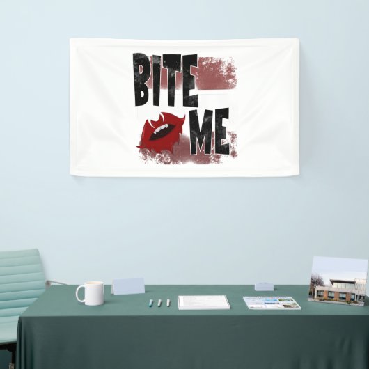Bite me - Cool Quote - Halloween - Bat Spandoek (Beurs)