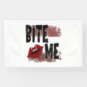 Bite me - Cool Quote - Halloween - Bat Spandoek (Horizontaal)