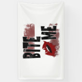 Bite me - Cool Quote - Halloween - Bat Spandoek (Verticaal)