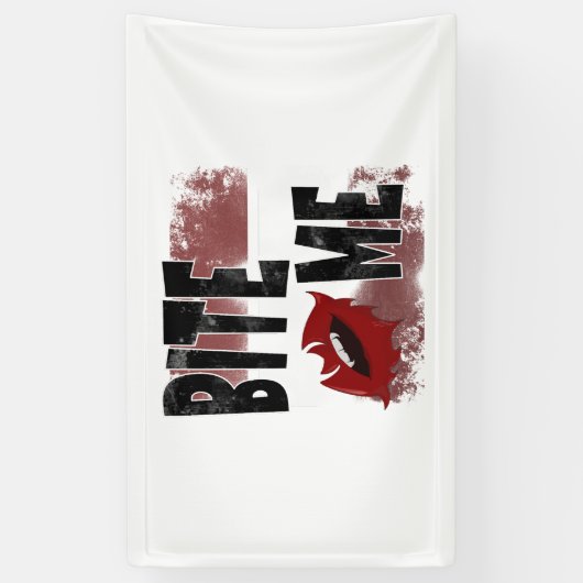 Bite me - Cool Quote - Halloween - Bat Spandoek (Verticaal)