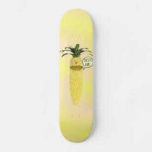 Bite me Corn op het kraanbord Skateboard