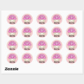 Bite me Cupcake Ronde Sticker (Vel)