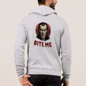 Bite Me-Dracula Graphic Halloween Hoodie (Achterkant)