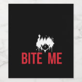 Bite Me: een spookachtige en speelse twist Wijn Etiket (Enkel label)