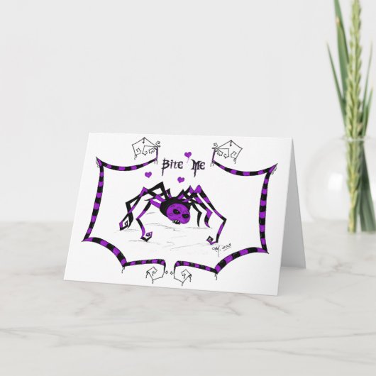 Bite me feestdagen kaart (Voorkant)