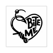 Bite Me Fish Hooks Rubberstempel (Afrduk)