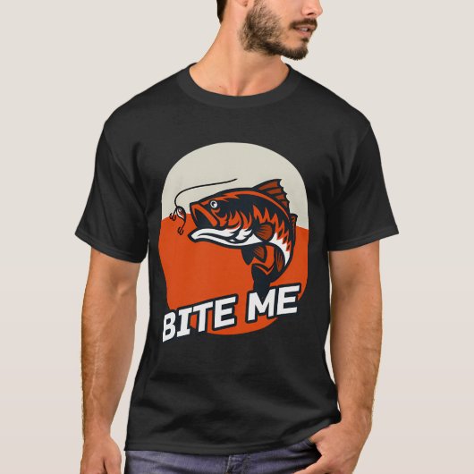 Bite Me Fishing T-shirt (Voorkant)