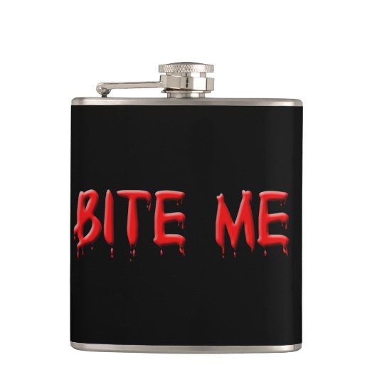 Bite me Flask Heupfles (Voorkant)