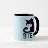BITE ME! Funny Cat Coffee Mugs Mok (Voorkant rechts)