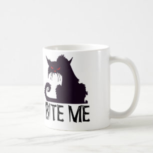 BITE ME, Funny Cats Coffee Mugs Koffiemok