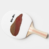 Bite me Funny Steak Beef Pun Joke Tafeltennisbatje (Zijkant)