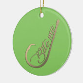 Bite Me Funny Vist Keramisch Ornament (Links)