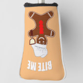 Bite me Ginger Bread Man Golfheadcover (Draai 90)