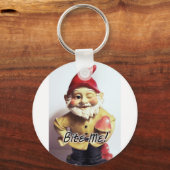 Bite me Gnome Sleutelhanger (Voorkant)