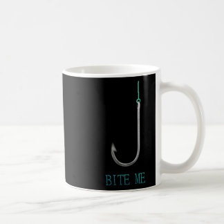 Bite Me Hook Gevist Vissers Anglers Gift Koffiemok