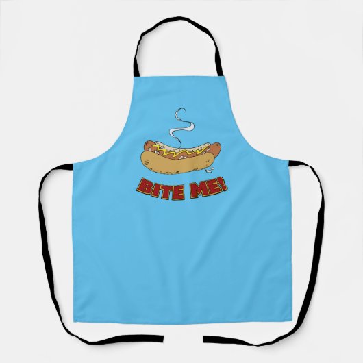 Bite me - Hot Dog Food Kitchen Schort (Voorkant)
