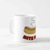 Bite me - Hot Dog Koffiemok (Voorkant links)