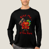 Bite Me… If You Dare Tri-Blend Shirt (Voorkant volledig)