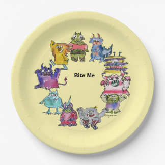 Bite Me Monsters Cartoon Bord