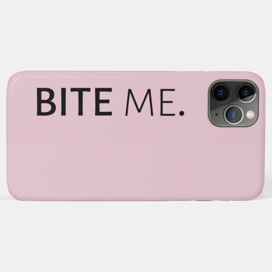 BITE ME passief agressief sarcasme gekke grap Case-Mate iPhone Case (Achterkant (horizontaal))