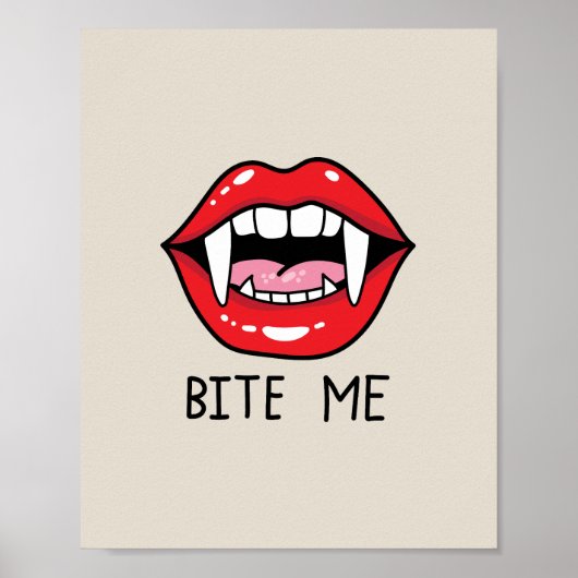 Bite me  poster (Voorkant)