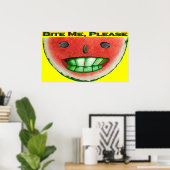 Bite me Poster (Thuiskantoor)