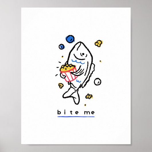Bite me poster (Voorkant)