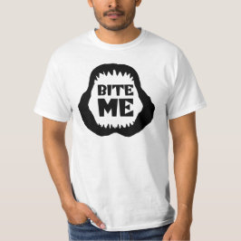 Bite me Quote - Shark Jaws T-Shirt