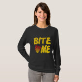 BITE ME Retro Carnivorous Plants Present T-shirt (Voorkant volledig)