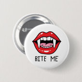 Bite me  ronde button 5,7 cm (Voorkant /achterkant)