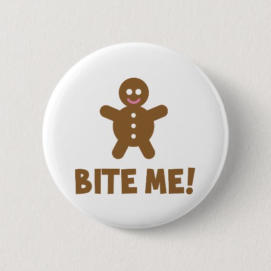 Bite me ronde button 5,7 cm (Voorkant)
