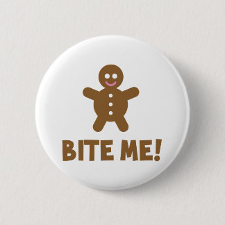 Bite me ronde button 5,7 cm