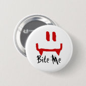 Bite me ronde button 5,7 cm (Voorkant /achterkant)