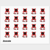 Bite me ronde sticker (Vel)