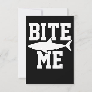 Bite Me - Shark Marine Biology Gift - Animal Ocean Kaart