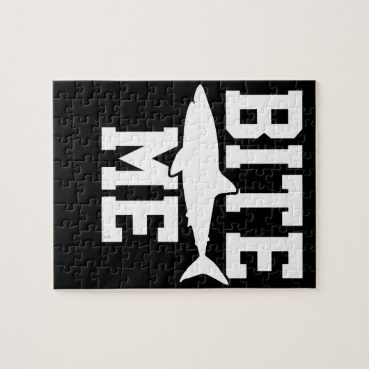 Bite Me - Shark Marine Biology Gift - Animal Ocean Legpuzzel (Horizontaal)