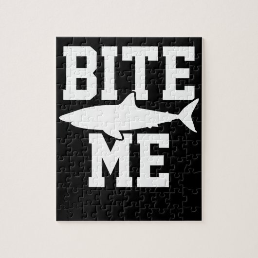 Bite Me - Shark Marine Biology Gift - Animal Ocean Legpuzzel (Verticaal)