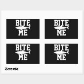 Bite Me - Shark Marine Biology Gift - Animal Ocean Rechthoekige Sticker (Vel)
