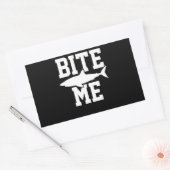 Bite Me - Shark Marine Biology Gift - Animal Ocean Rechthoekige Sticker (Envelop)