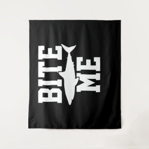 Bite Me - Shark Marine Biology Gift - Animal Ocean Wandkleed