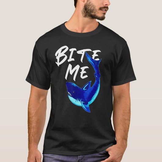 Bite Me Shark T-shirt (Voorkant)