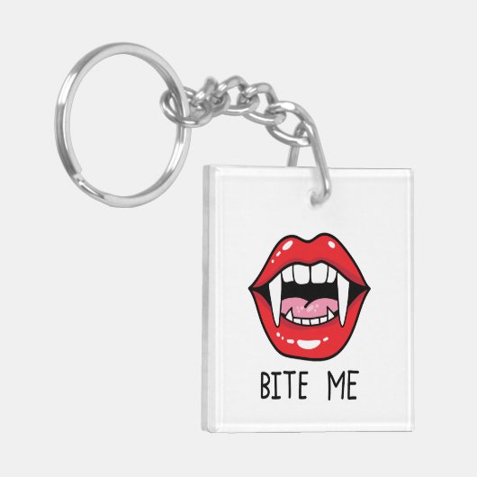 Bite me  sleutelhanger (Voorkant Links)