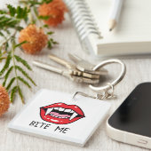 Bite me  sleutelhanger (Voorkant Rechts)