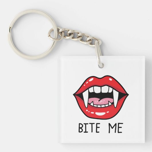 Bite me  sleutelhanger (Voorkant)