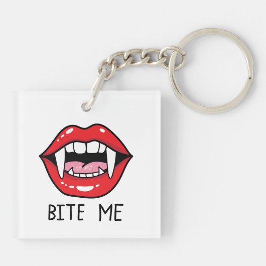 Bite me  sleutelhanger (Achterkant)