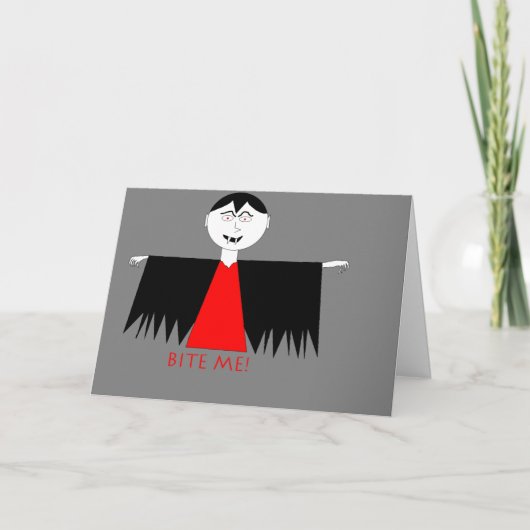 "Bite Me" Snel-beter kaart (Voorkant)