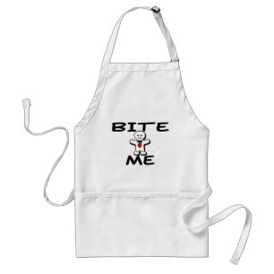 Bite me standaard schort
