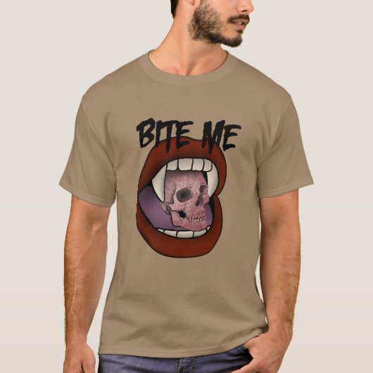 Bite me t-shirt (Voorkant)