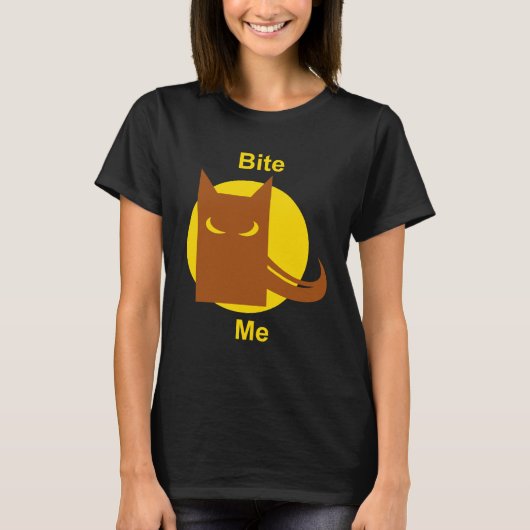 Bite me t-shirt (Voorkant)