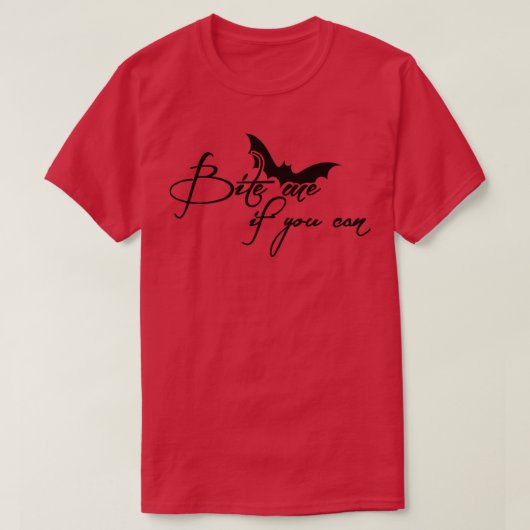 Bite me t-shirt (Design voorkant)